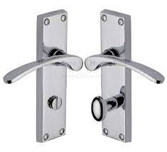 10 pack acrylic cabinet pulls,polished chrome bathroom drawer pulls,clear acrylic pull handles for kitchen,5 inch hole centers solid chrome pulls for dresser drawers 4.6 out of 5 stars 487 $46.19 $ 46. Sophia Curved Lever Polished Chrome Bathroom Lock Door Handles