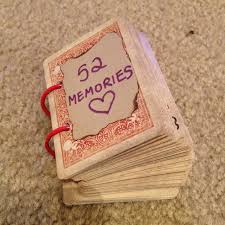 Here are 50 cheap and simple yet romantic anniversary ideas for him and her. I Tweaked The 52 Things I Love About You Project Turned It Into A 52 Memories Book For Our 2 And A Hal Cute Boyfriend Gifts Gifts For Hubby Aniversary Gifts