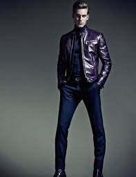 Cropped Leather Jacket Navy Pants And Turtleneck Men S Fall Winter Fashion Well Dressed Men Gentleman Style Leather Jacket