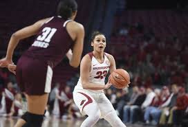 Arkansas razorbacks guard chelsea dungee (#33) and forward/center kiara williams (#10) celebrate with guard malica monk (#3) after she hits the winning shot during a college basketball game between the tennessee lady volunteers and arkansas razorbacks. Ua Happy To Step Up For Baylor Challenge