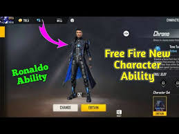 His unique skill, 'time turner is an active one. Free Fire New Character Ability Ronaldo Character Ability Cr7 Character Ability Ronaldo Free Fire Youtube