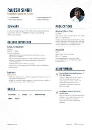 Each resume format suits better when applying for certain positions. Fresher Intern Resume 8 Step Ultimate Guide For 2021 Enhancv