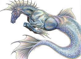 The Hippocampus Is A Sea Horse From Greek Mythology It Is Said To Pull The Chariot Of Poseidon The God Of T Mythical Creatures Creature Art Fantasy Creatures