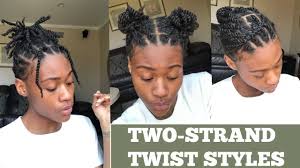 Twists into side flip | cute girls hairstyles. Natural Hair 5 Ways To Style Two Strand Twist Youtube