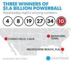 Winners In 3 States To Split Record 1 6b Powerball Jackpot In 2020 Powerball Winning Lottery Numbers Winning Lottery Ticket