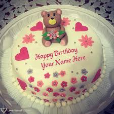 Birthday Cake Images For Girls With Name Cute Teddy Bear Happy Birthday Cake For Girls Name Generator Happy Birthday Cakes Happy Birthday Cake Photo Happy Birthday Cake Images