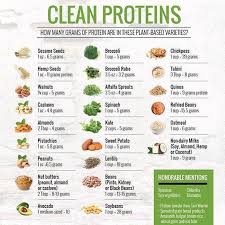 how many grams of protein are in your favorite plant foods