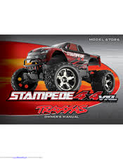 Traxxas Stampede 4x4 Vxl 67086 Owners Manual Pdf Download