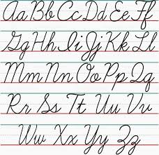 Methodical Cursive Alphabet Chart Pdf Upper And Lower Case