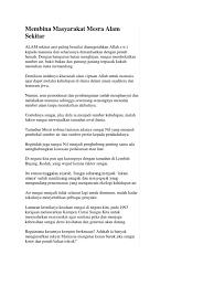 Anda ditugaskan untuk membuat liputan tentang pencemaran sungai dan keberkesanan kempen cintai sungai kita yang dilancarkan suatu ketika dahulu. Membina Masyarakat Mesra Alam Sekitar