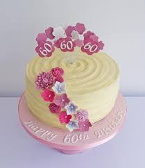 Japanese style cake for 60th anniversary. Buttercream 60th Birthday Cake Cake By Sugar Ruffles Cakesdecor