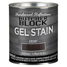 Every so often i find that after i remove the rust from a piece of polished metal, there are black stains remaining where the rust was. Hardwood Reflections 1 2 Pt Ebony Oil Based Satin Interior Butcher Block Wood Gel Stain Hdhrsthp Eb The Home Depot