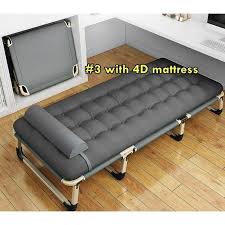 Strong Foldable Bed With Adjustable Back High Quality Furniture Home Living Furniture Bed Frames Mattresses On Carousell