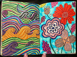 Coloring books are marketing well in the adult market. One Of My Favorite Finished Pages These Things Take Forever Anyone Else Use The Mindfulness Coloring Books By Emma Farrarons I Love Her Books Adultcoloring