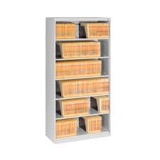 Standard Bookcase Tennsco Corp Finish Light Grey Item Closed Unit 6 Doors