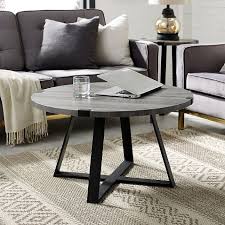 Forest Gate Sage Industrial Modern Round Coffee Table In 2020 Round Coffee Table Modern Coffee Table Round Metal Coffee Table