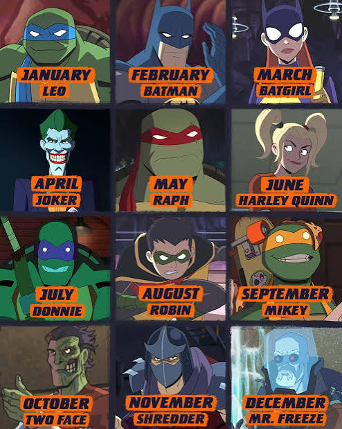 Teenage - your birth month = your character 🐢🦇 The animated Batman vs.  TMNT movie is coming to Nicktoons Wednesday at 8p!