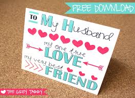 It can be hard to find words to describe the way you feel for your husband. Freebie Friday To My Husband A Printable Love Note Card The Grey Tabby