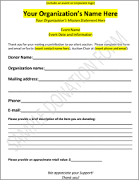 We did not find results for: Downloadable Charity Auction Donation Form Template