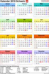 Diy und living blog paulsvera. Kalender 2019 Schweiz Zum Ausdrucken Als Pdf