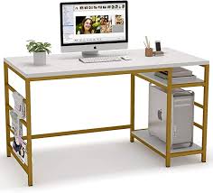 ( 5.0) out of 5 stars. Amazon Com Tribesigns Computer Desk With Storage Shelves 55 Inch Large Computer Table Study Writing Desk With Tower Storage Desk Storage Computer Table Desk