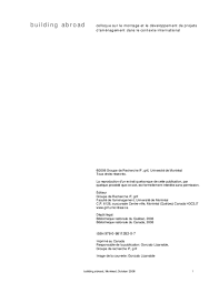 Pdf Building Abroad Procurement Of Construction And Reconstruction Projects In The International Context Gonzalo Lizarralde Academia Edu
