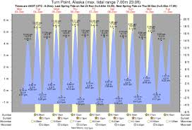 tide times and tide chart for turn point