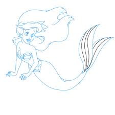 Comme pour la belle et la bête, le il s'agit du dernier dessin animé de disney utilisant la technique de la peinture à la main ! Comment Dessiner La Petite Sirene Dessein De Dessin