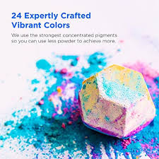 The powder will add a stunning shiny element to your homemade cards. Rolio Mica Powder 24 Jars Of Pigment For Paint Dye Soap Making Nail Polish Epoxy Resin Candle Making Bath Bombs Slime Amazon Ae Arts Crafts