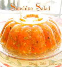 Sunshine Salad Recipe Jello Mold Recipes Jello Recipes Recipes