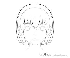 When i'm finished, i change the color of the sketch to dark orange. How To Draw A Realistic Anime Face Step By Step Animeoutline
