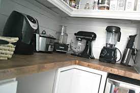 Kettle cookers are ideal countertop appliances. Closeup Of The Countertop In The Pantry Including Appliances Kitchen Countertop Appliances Pantry Remodel Store Kitchen Appliances