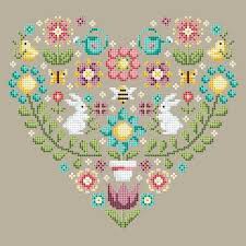 You will receive the pattern by email within 10 minutes. Spring Heart Shannon Christine Designs Cross Stitch Patterns