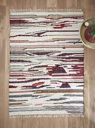 Tapis Raye Laine Coton Viscose Grand Multicolore Maison Vetement Et Deco Cyrillus
