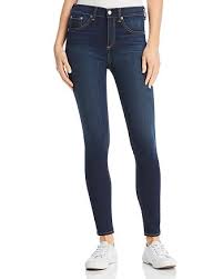 Rag Bone High Rise Ankle Skinny Jeans In Bedford