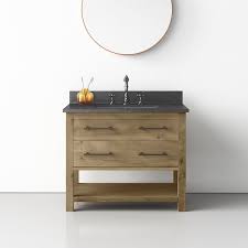 Barnwood vanities, rustic log bathroom vanities we can make rustic bathroom vanities in a variety of wood types and styles. Modern Contemporary Reclaimed Wood Vanity Allmodern