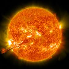 It is a nearly perfect sphere of hot plasma, heated to incandescence by nuclear fusion reactions in its core. The Sun Is A Bit Boring Which May Make It Special The New York Times