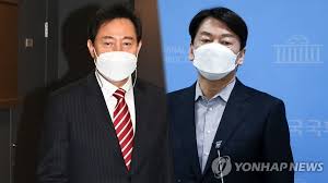 더불어민주당은 21일 서울시장 보궐선거에 출마하는 국민의힘 오세훈 후보, 국민의당 안철수 후보가 단일화 합의에 성공하자 야합(野合)이라고 공격했다. Fqxz38whqc0kem