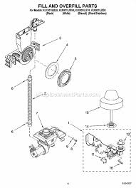 Kitchenaid 5 quart stainless steel mixing bowl for kitchen stand mixer(open box) (303837211402). Kitchenaid Undercounter Dishwasher Kudi01ilbl6 Ereplacementparts Com