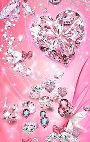 Pin By Sabine On Hintergrundbilder Furs Handy In 2021 Pink Diamond Wallpaper Bling Wallpaper Heart Wallpaper