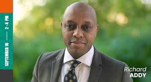 Richard Addy speaks at the webinar