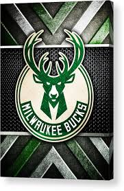 The bucks compete in the national basketball association (nba). Milwaukee Bucks Logo Art 1 Acrylic Print By William Ng