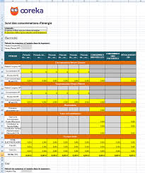 Programme de calcul de bilan thermique (ou bilans thermiques) et de déperditions pour des locaux à climatiser. Feuille De Calcul Suivi Des Depenses Energetiques