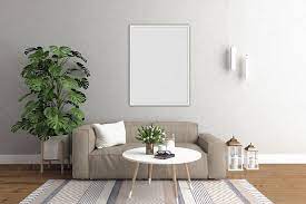 This living room has 12' high ceilings and the wall is not only tall but wide too. Interior Mockup Bundle Blank Wall Mock Up 44777 Mockups Design Bundles In 2021 Blank Walls Interior Wallpaper Living Room