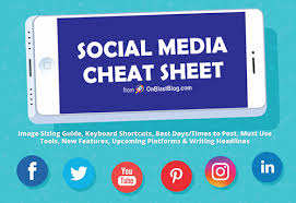 2019 Social Media Image Sizes Cheat Sheet On Blast Blog