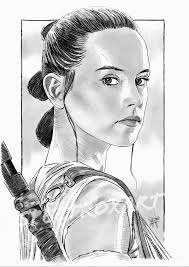 Hi all, I just finished this ball-point pen and pencil drawing of Daisy  Ridley as Rey. I hope you like it 😀.
