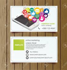 They can even help you design your cards and choose the cardstock quality the fits your needs. Business Card Template For Online Marketing Vector Royalty Free Cliparts Vectors And Stock Illustration Image 28388474