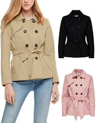 Wrap up warm in premium coats and jackets that work across the seasons; Only Damen Jacke Kurzmantel Kurzer Trenchcoat Ubergangsjacke Beige Schwarz Rosa Ebay