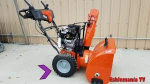 Product Review Husqvarna St230 2 Stage Snow Blower St224 St227 Youtube