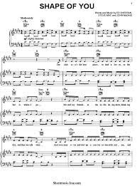 Shape Of You Sheet Music Ed Sheeran Cello Sheet Music Piano Sheet Music Sheet Music